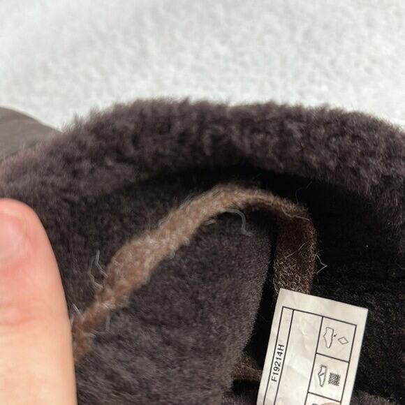 UGG Boots Womens 6 Red Brown Nordic Fair Isle Blanket Woven Fabric Faux Fur Lacy - Picture 12 of 13